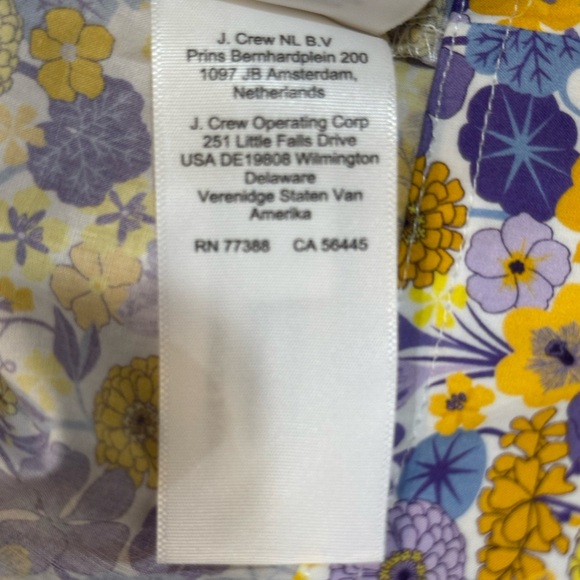 J. Crew Floral Chic Button-Down long sleeve Top - Size 12 - Picture 12 of 12